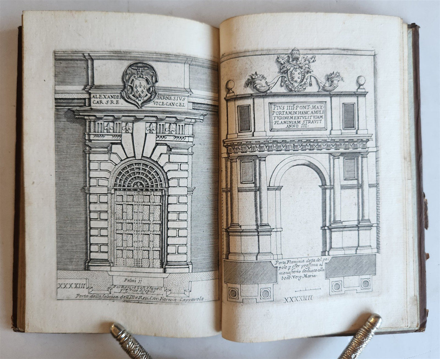 1680s ARCHITECTURE by VIGNOLA ILLUSTRATED antique Regola delli cinque ordini...
