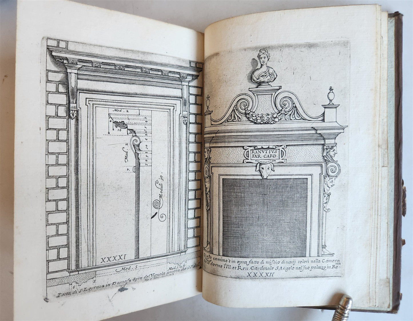 1680s ARCHITECTURE by VIGNOLA ILLUSTRATED antique Regola delli cinque ordini...