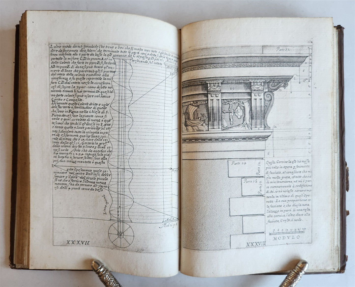 1680s ARCHITECTURE by VIGNOLA ILLUSTRATED antique Regola delli cinque ordini...