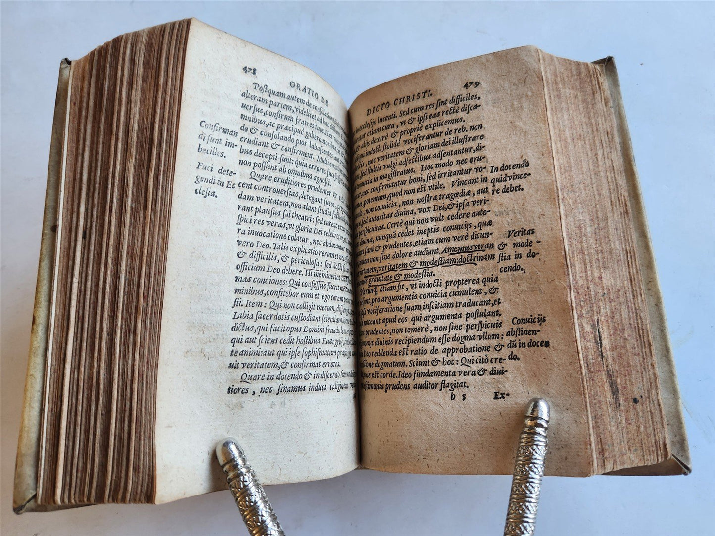 1587 Philip Melanchthon WORKS antique VELLUM BINDING 16th CENTURY