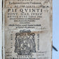 1567 CATECHISMUS ROMANUS antique PIGSKIN over WOOD BINDING 16th CENTURY