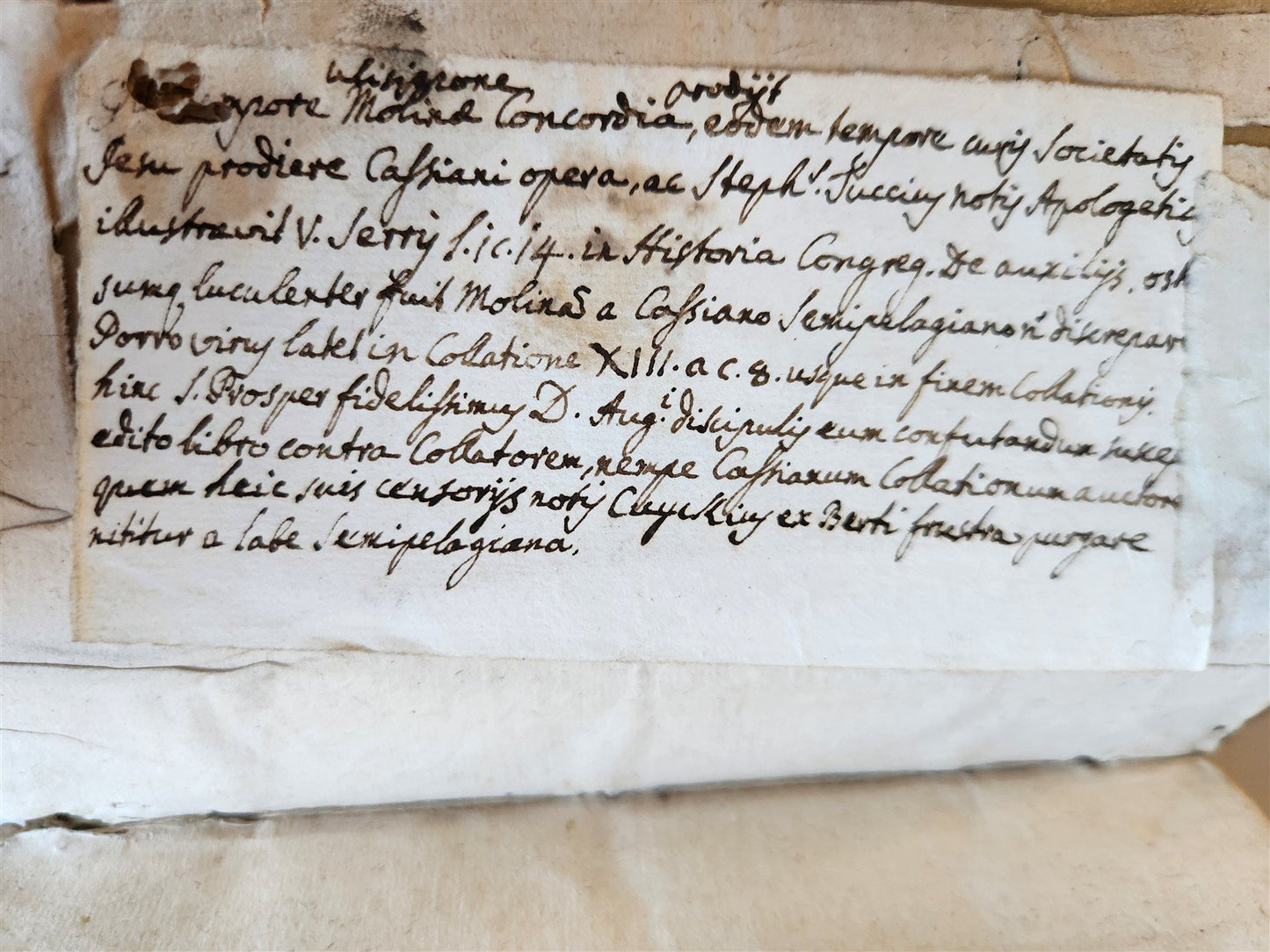 1578 WORK by JOHN CASSIAN antique VELLUM 16th CENTURY Monasticarum institutionum
