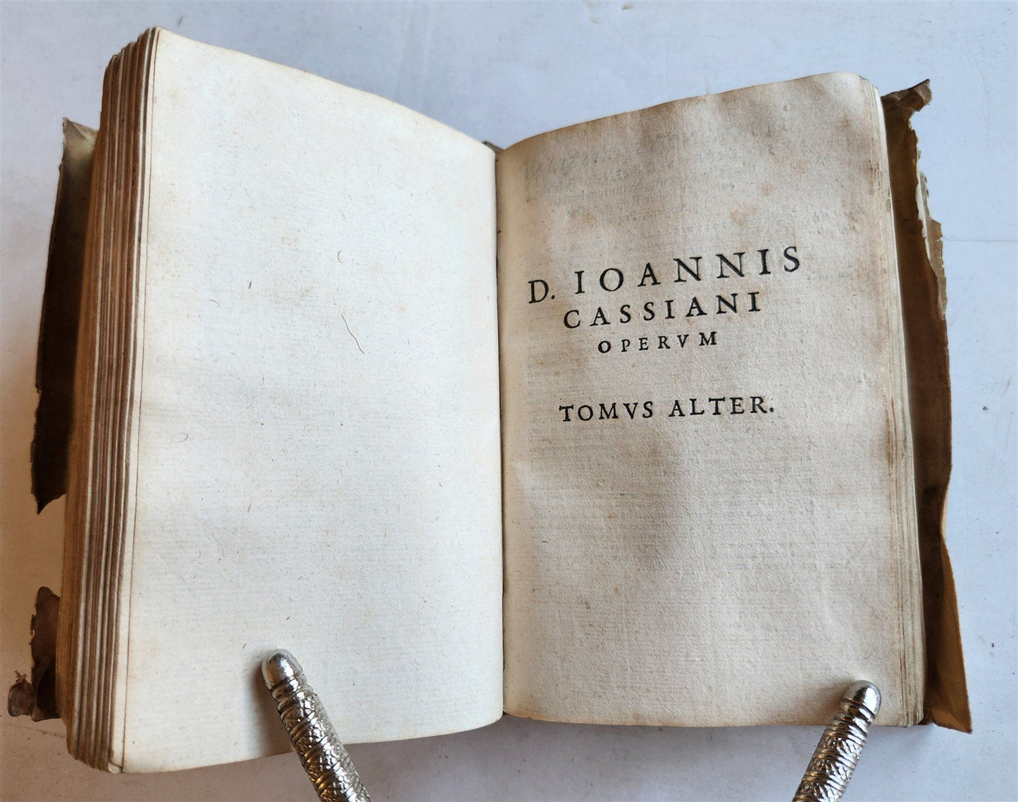 1578 WORK by JOHN CASSIAN antique VELLUM 16th CENTURY Monasticarum institutionum