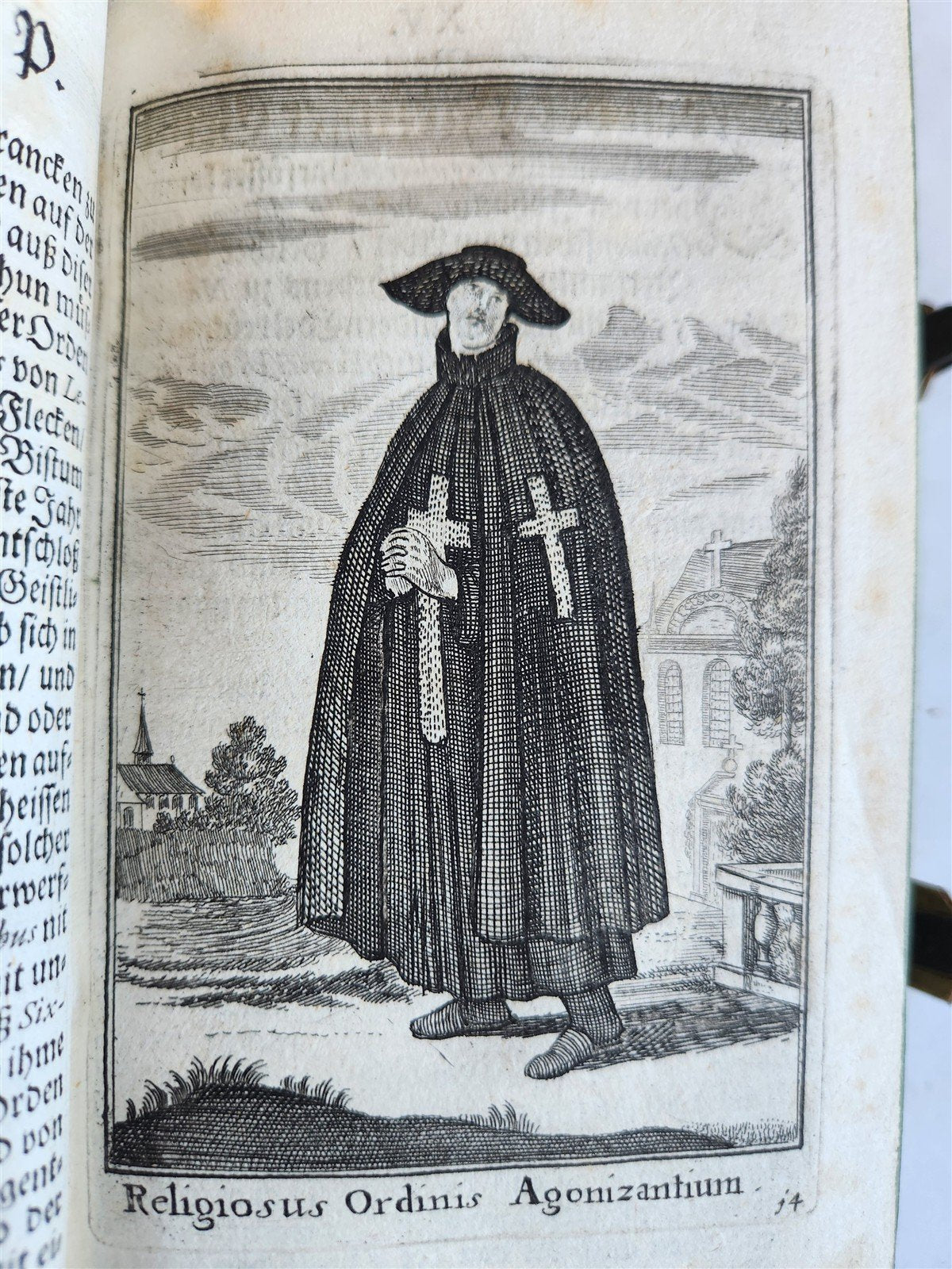 1692 HISTORY of RELIGIOUS ORDERS ILLUSTRATED w/ 164 ENGRAVINGS antique VELLUM