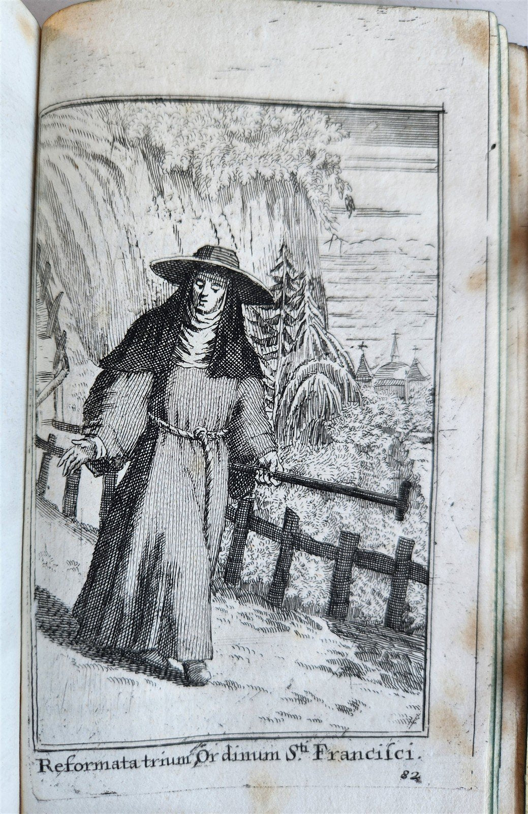 1692 HISTORY of RELIGIOUS ORDERS ILLUSTRATED w/ 164 ENGRAVINGS antique VELLUM
