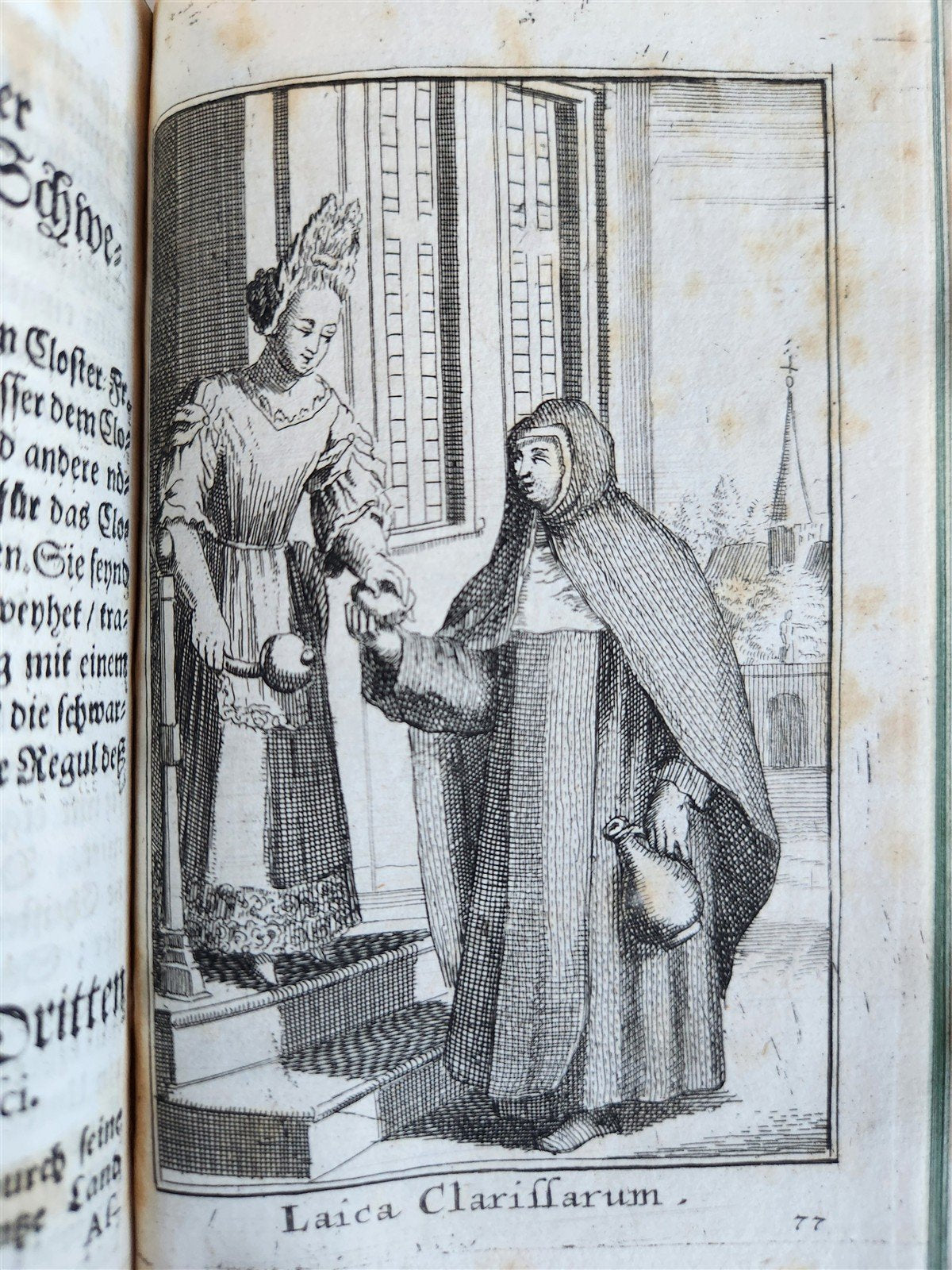 1692 HISTORY of RELIGIOUS ORDERS ILLUSTRATED w/ 164 ENGRAVINGS antique VELLUM