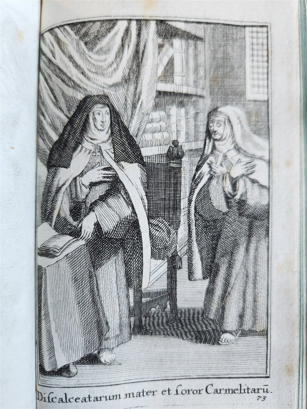 1692 HISTORY of RELIGIOUS ORDERS ILLUSTRATED w/ 164 ENGRAVINGS antique VELLUM