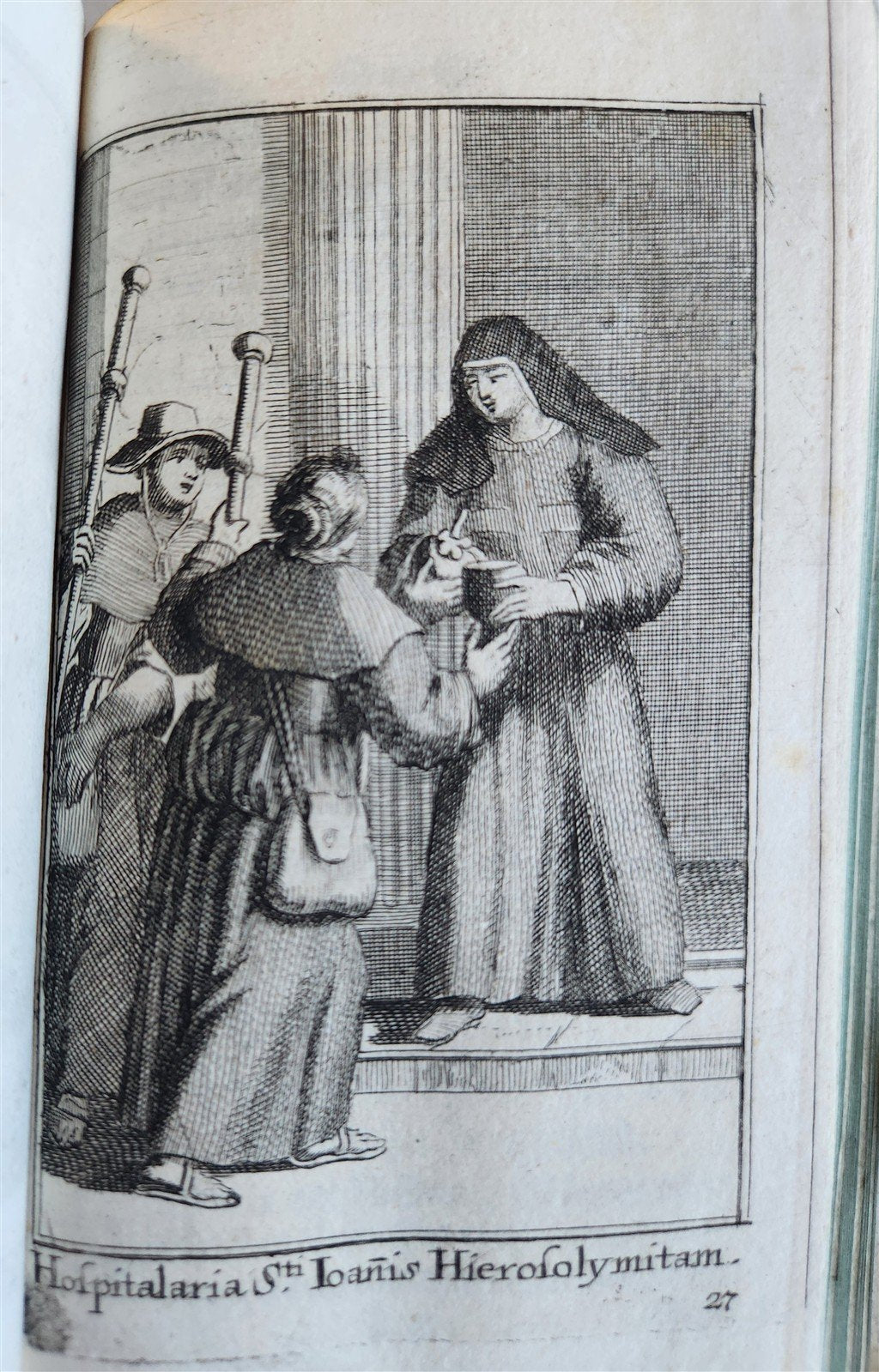 1692 HISTORY of RELIGIOUS ORDERS ILLUSTRATED w/ 164 ENGRAVINGS antique VELLUM