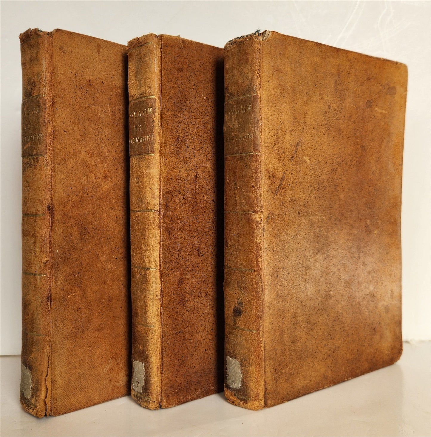 1792 TRAVELS TO GERMANY by RISBECK 3 VOLS antique Voyages en Allemagne w/ MAP