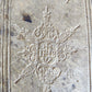 1664 COUNCIL OF TRENT antique decorative PIGSKIN over WOOD BINDING w/ CLASPS
