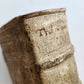 1664 COUNCIL OF TRENT antique decorative PIGSKIN over WOOD BINDING w/ CLASPS