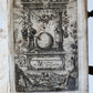 1680 ART & SCIENCE ENCYCLOPEDIA antique decorative PIGSKIN BINDING w/ CLASPS
