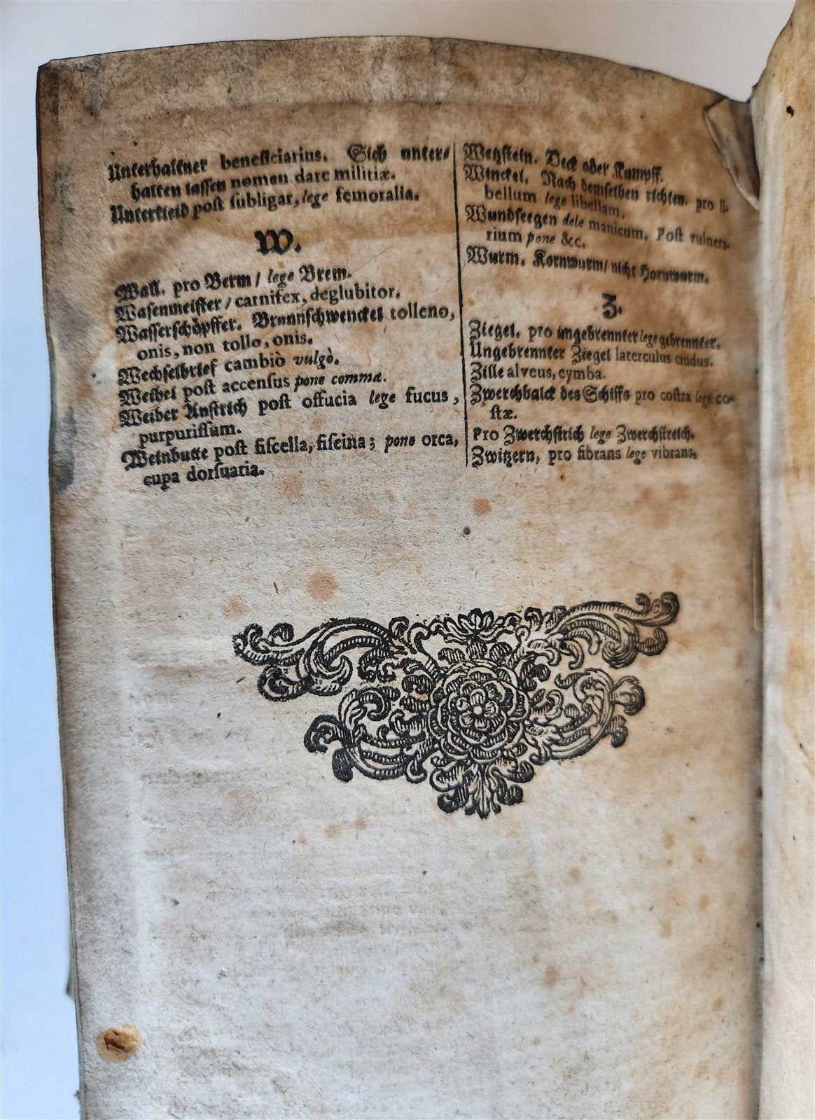 1680 ART & SCIENCE ENCYCLOPEDIA antique decorative PIGSKIN BINDING w/ CLASPS