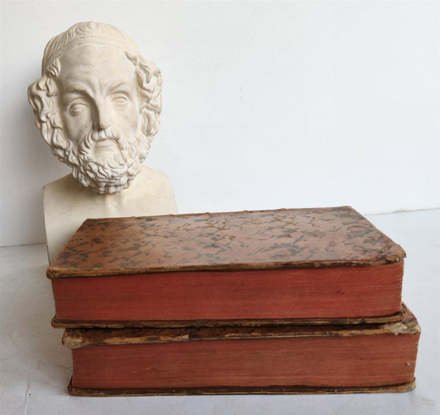 1776 ILLIAD by HOMER 2 VOLUMES in FRENCH antique