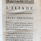1776 ILLIAD by HOMER 2 VOLUMES in FRENCH antique