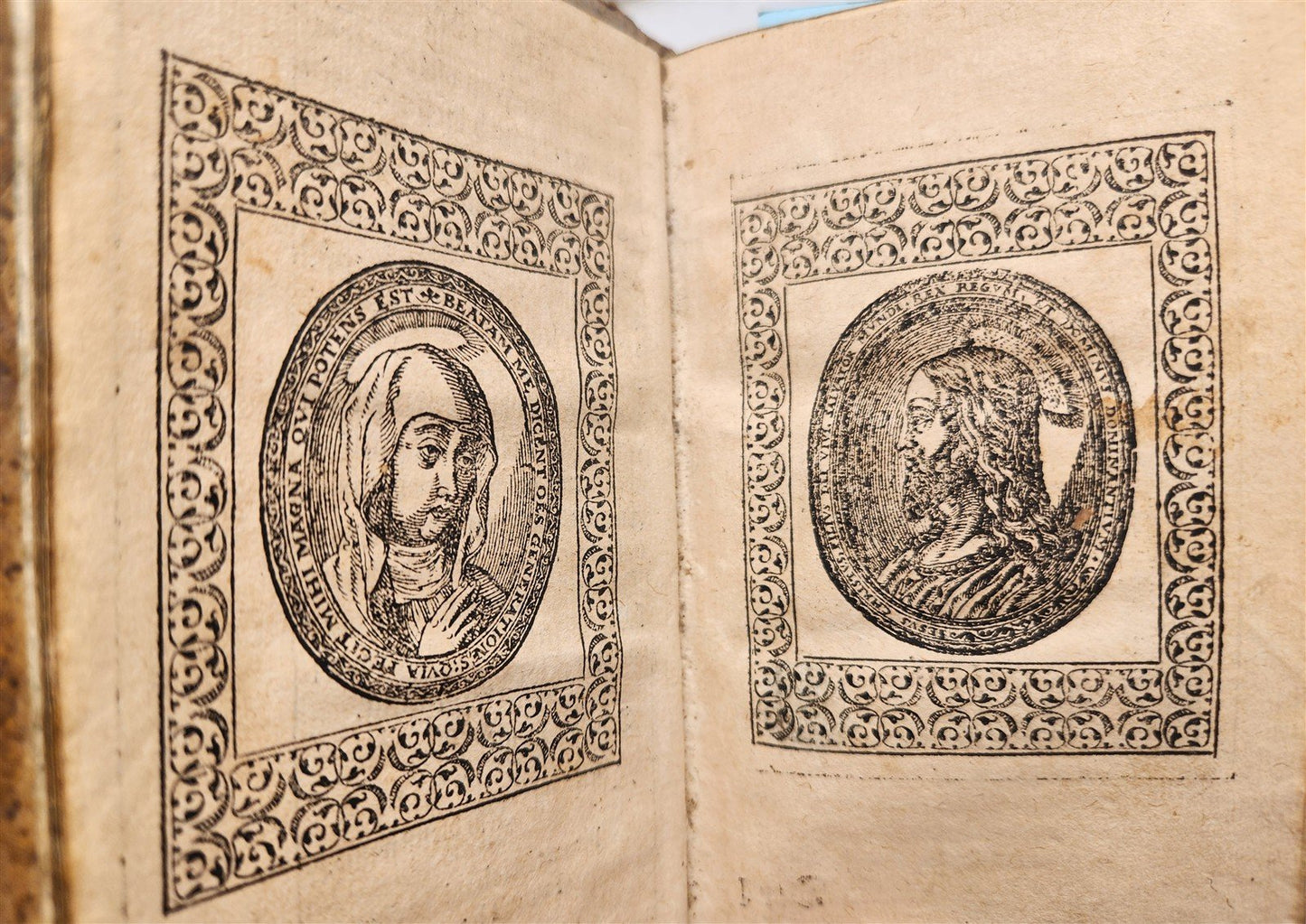 1589 CATECHISM in GERMAN by Michaelis Petrus antique PIGSKIN ILLUSTRATED 16th C.