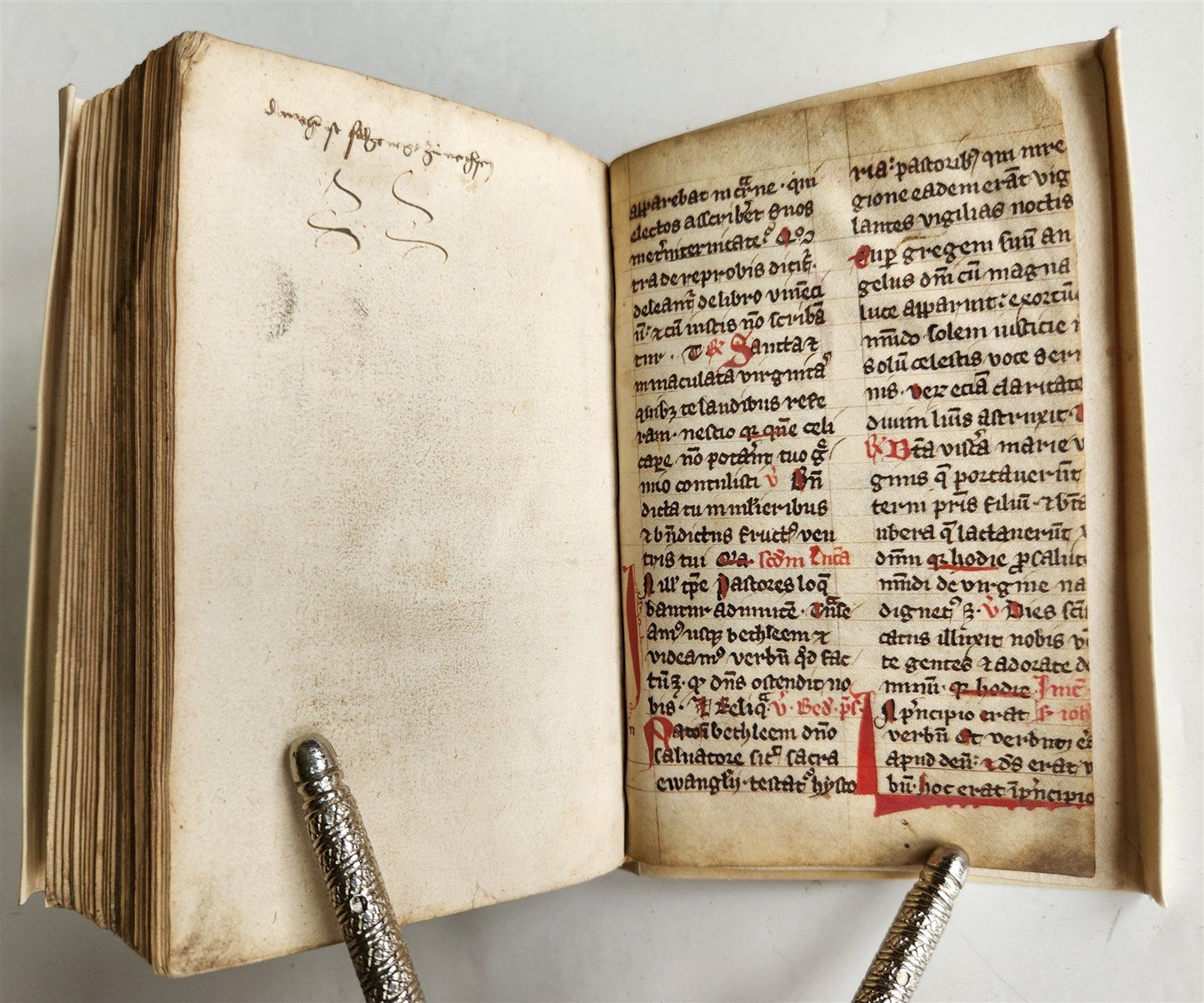 1533 POST-INCUNABULA THEOLOGY in LATIN antique ANCIENT VELLUM MANUSCRIPT BINDING