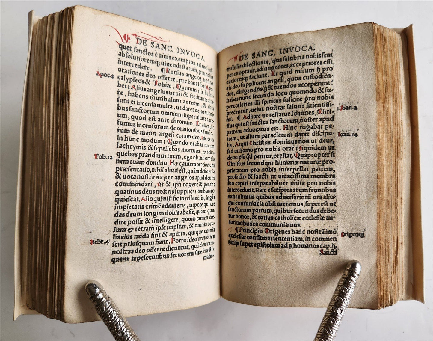 1533 POST-INCUNABULA THEOLOGY in LATIN antique ANCIENT VELLUM MANUSCRIPT BINDING