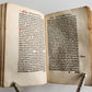 1533 POST-INCUNABULA THEOLOGY in LATIN antique ANCIENT VELLUM MANUSCRIPT BINDING