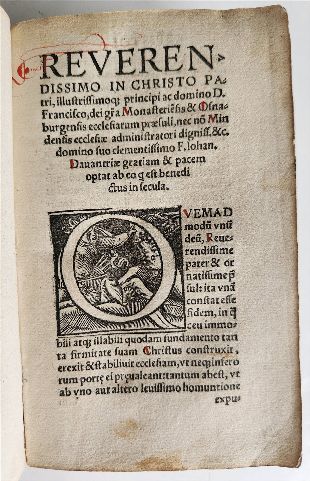 1533 POST-INCUNABULA THEOLOGY in LATIN antique ANCIENT VELLUM MANUSCRIPT BINDING