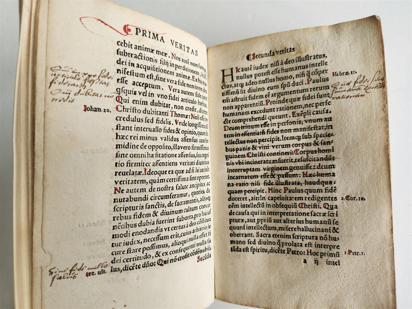 1533 POST-INCUNABULA THEOLOGY in LATIN antique ANCIENT VELLUM MANUSCRIPT BINDING