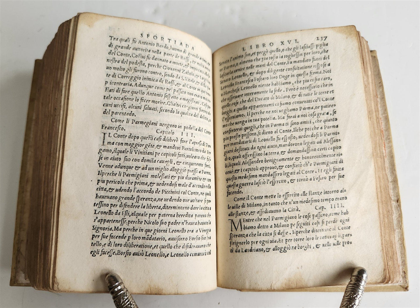 1544 HISTORY of FRANCESCO SFORZA DUKE of MILAN antique 16th CENTURY