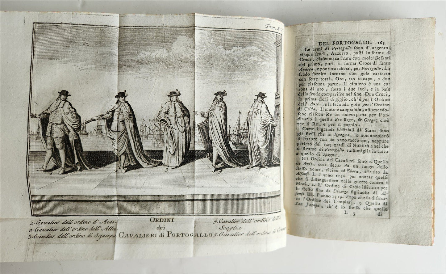 1745 HISTORY of PORTUGAL & SPAIN antique ILLUSTRATED w/ 12 ENGRAVINGS & MAP