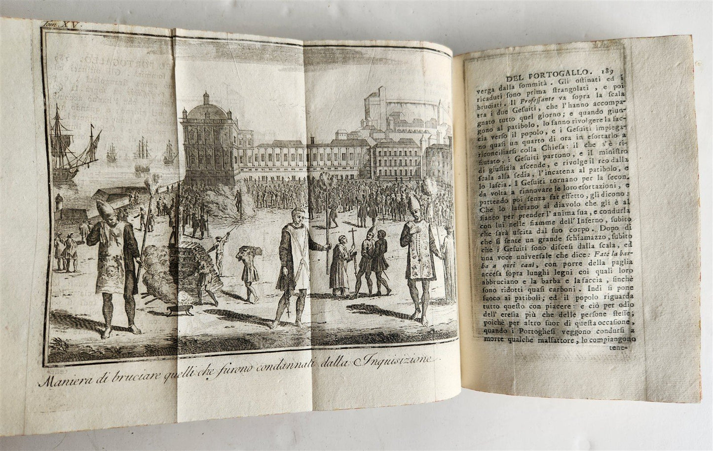 1745 HISTORY of PORTUGAL & SPAIN antique ILLUSTRATED w/ 12 ENGRAVINGS & MAP