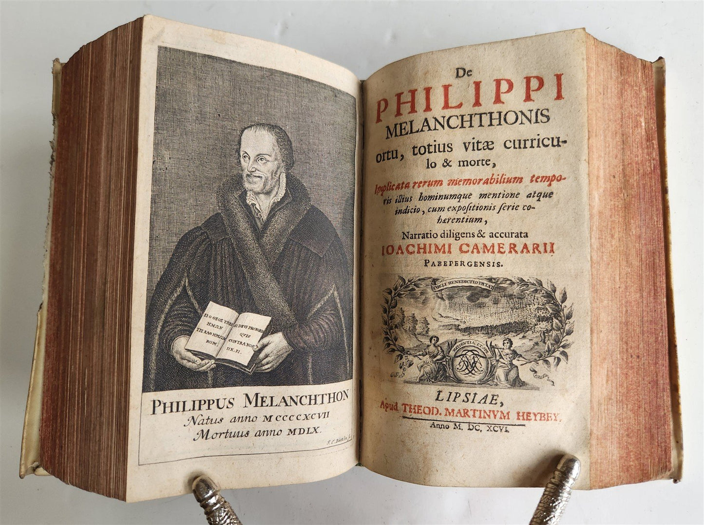 1696 PLUTARCH BIBLIOTHECA HISTORICA antique ILLUSTRATED vellum bound