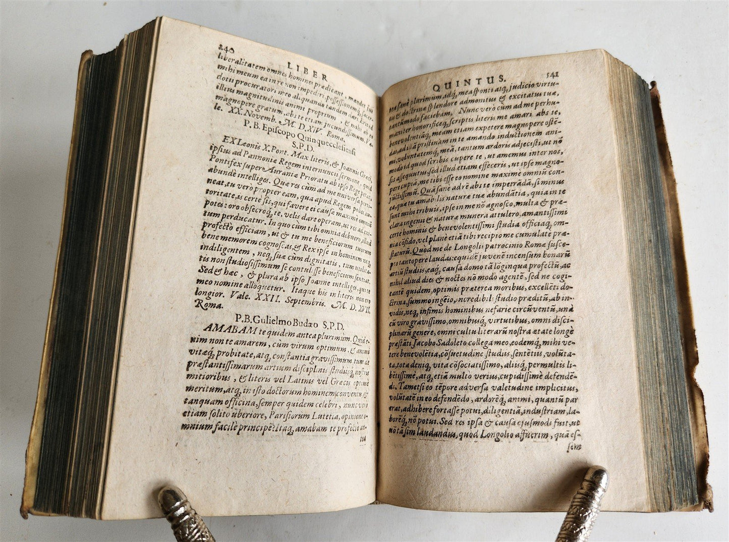 1611 PIETRO BEMBO EPISTOLARUM antique vellum bound 17th CENTURY