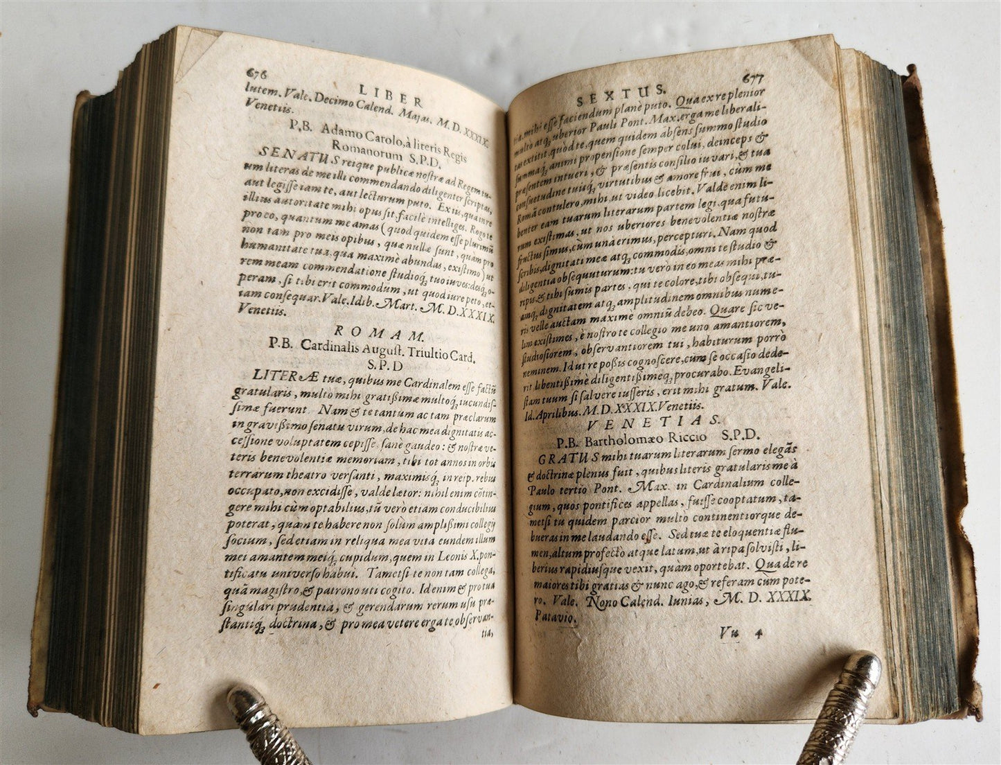 1611 PIETRO BEMBO EPISTOLARUM antique vellum bound 17th CENTURY