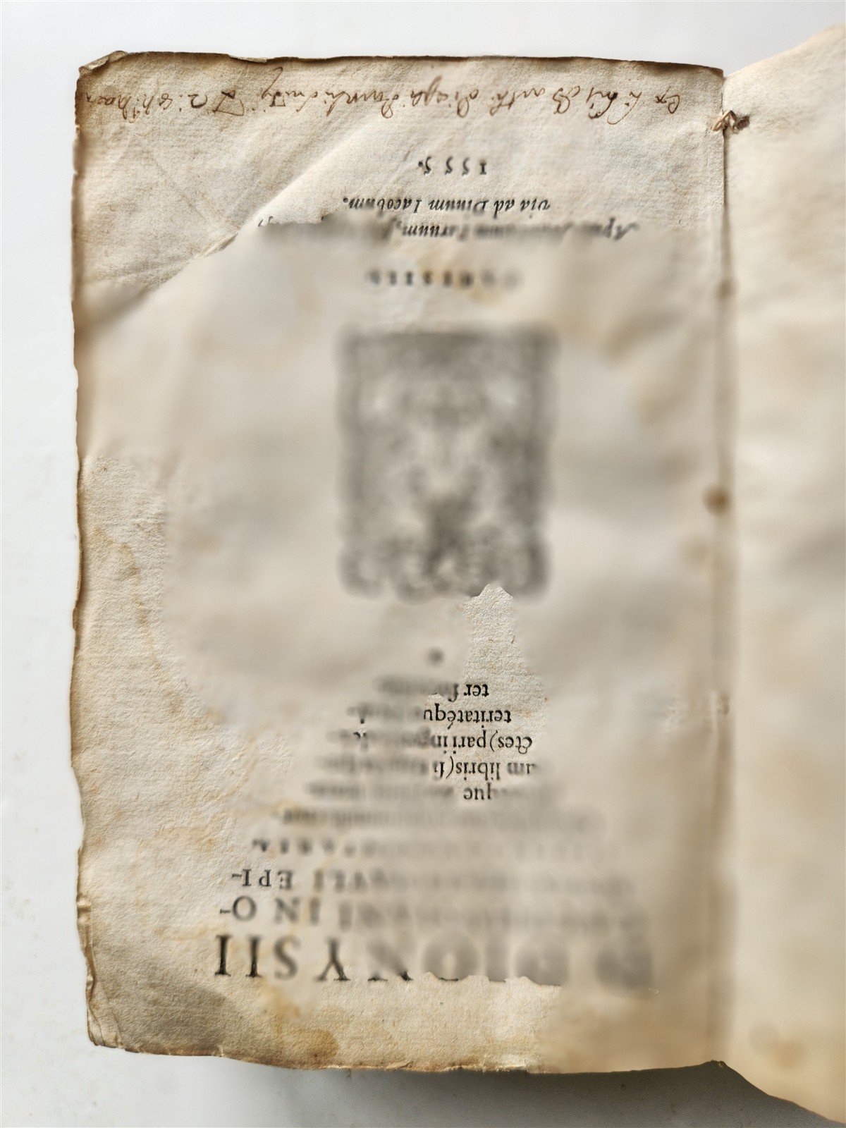 1555 BIBLE COMMENTARY by Dionysius Carthusianus antique VELLUM BINDING 16th CEN.