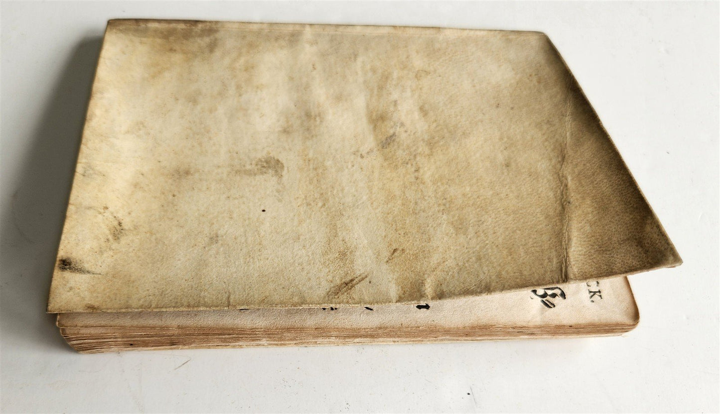1633 AUGSBURG HISTORY antique VELLUM BINDING