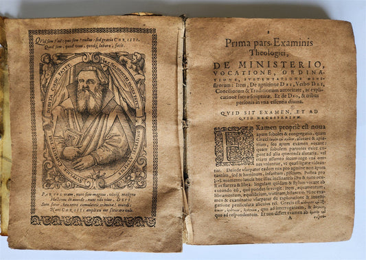 1593 THEOLOGY by Nikolaus Selnecker antique VELLUM BINDING 16th CENTURY