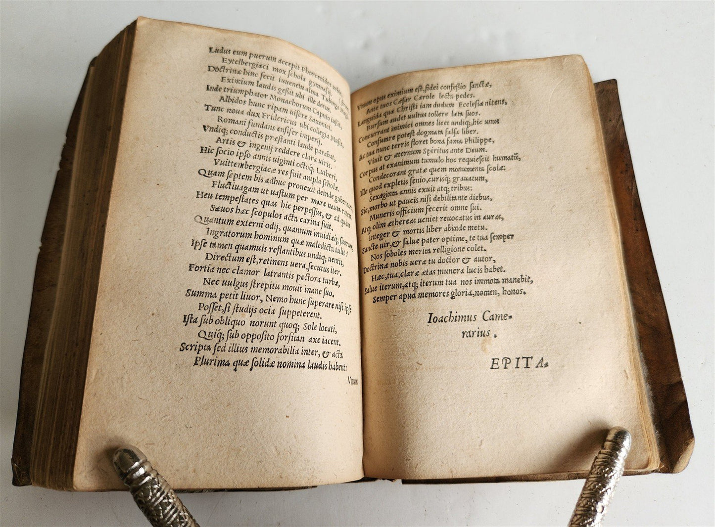 1561 LIFE & DEATH of PHILIP MELANCHTHON antique 16th CENTURY vellum bound