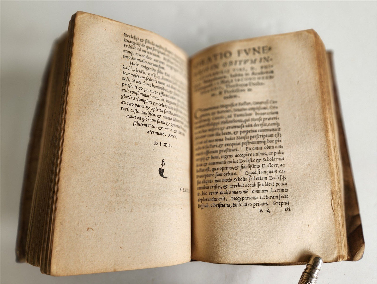 1561 LIFE & DEATH of PHILIP MELANCHTHON antique 16th CENTURY vellum bound