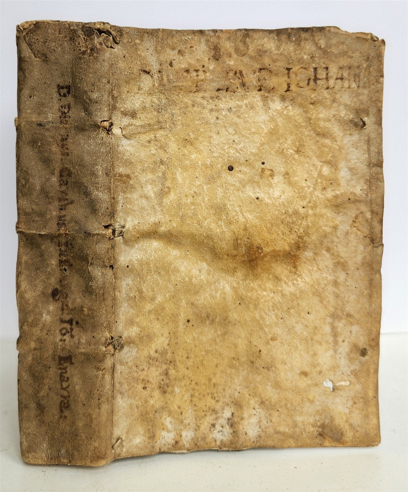 1554 Commentary on Gospel of John by Dionysius Carthusian antique vellum binding