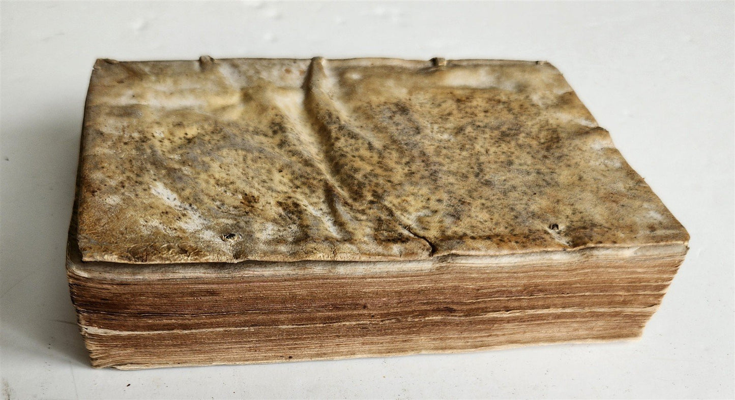 1554 Commentary on Gospel of John by Dionysius Carthusian antique vellum binding