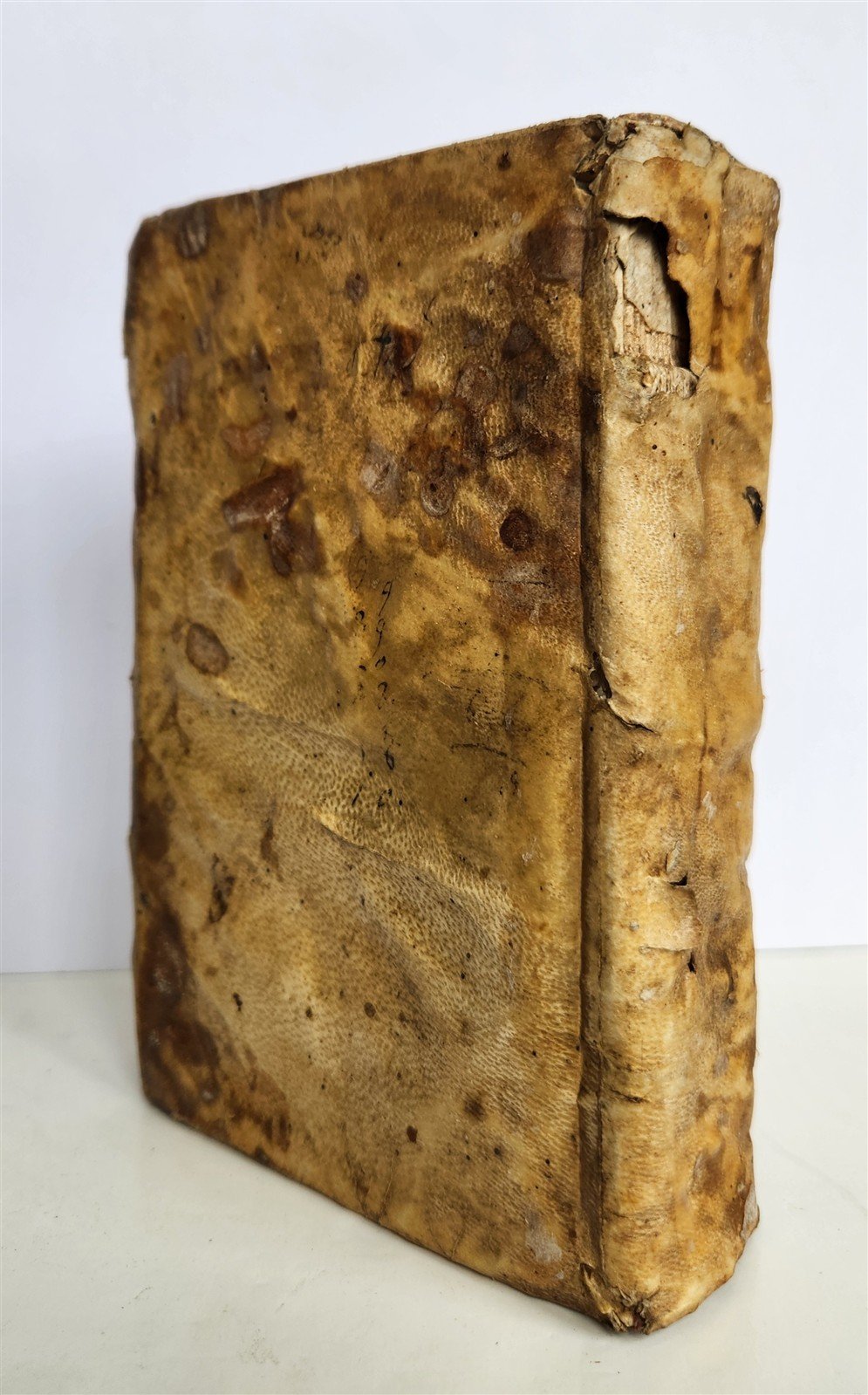 1535 POST-INCUNABULA THEOLOGY by THOMAS AQUINAS antique vellum binding