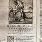 1692 ILLUSTRATED MACARONIC by POETRY MERLINI COCAII antique 17th CENTURY vellum