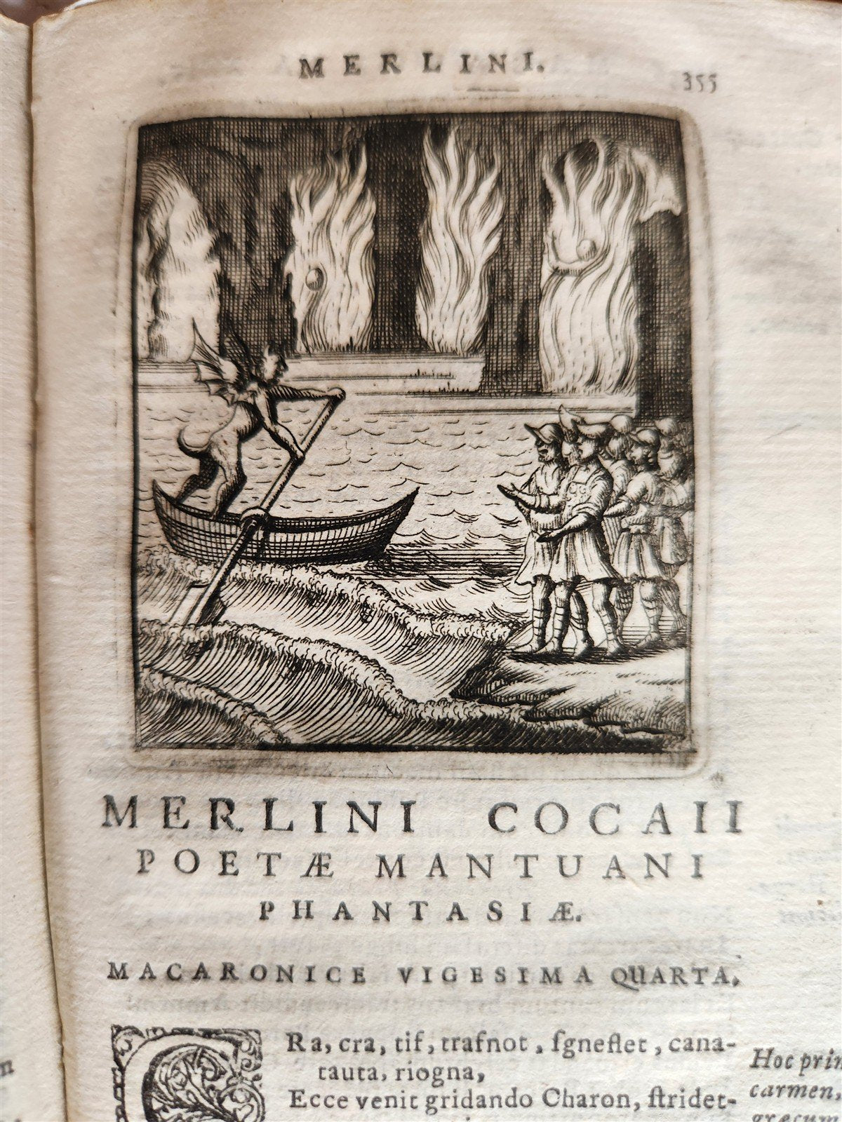1692 ILLUSTRATED MACARONIC by POETRY MERLINI COCAII antique 17th CENTURY vellum