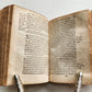 1580 LAW BOOK by E. BARONIS antique 16th CENTURY decorative vellum binding