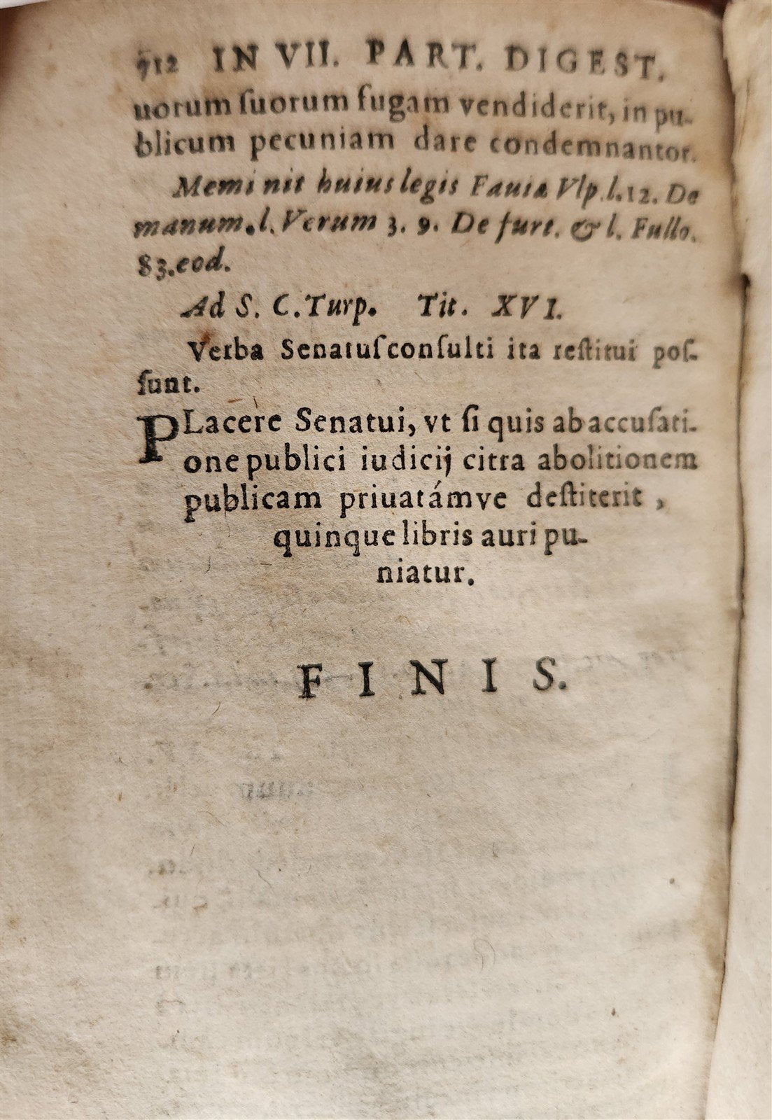 1580 LAW BOOK by E. BARONIS antique 16th CENTURY decorative vellum binding