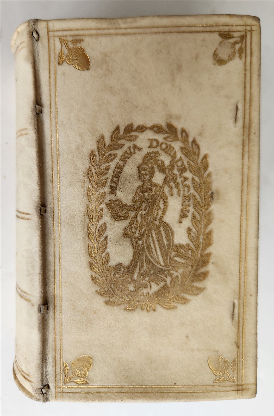1713 ROMAN ANTIQUITIES antique ILLUSTRATED decorative vellum binding