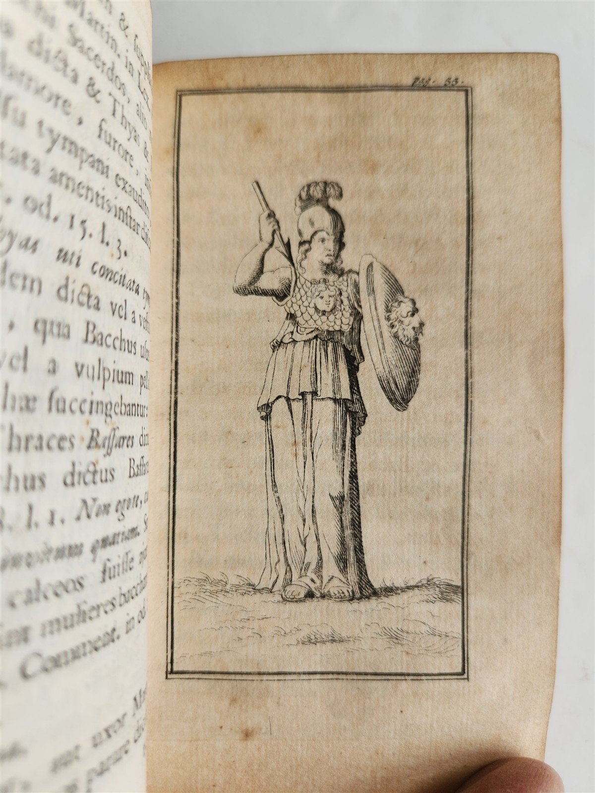 1713 ROMAN ANTIQUITIES antique ILLUSTRATED decorative vellum binding