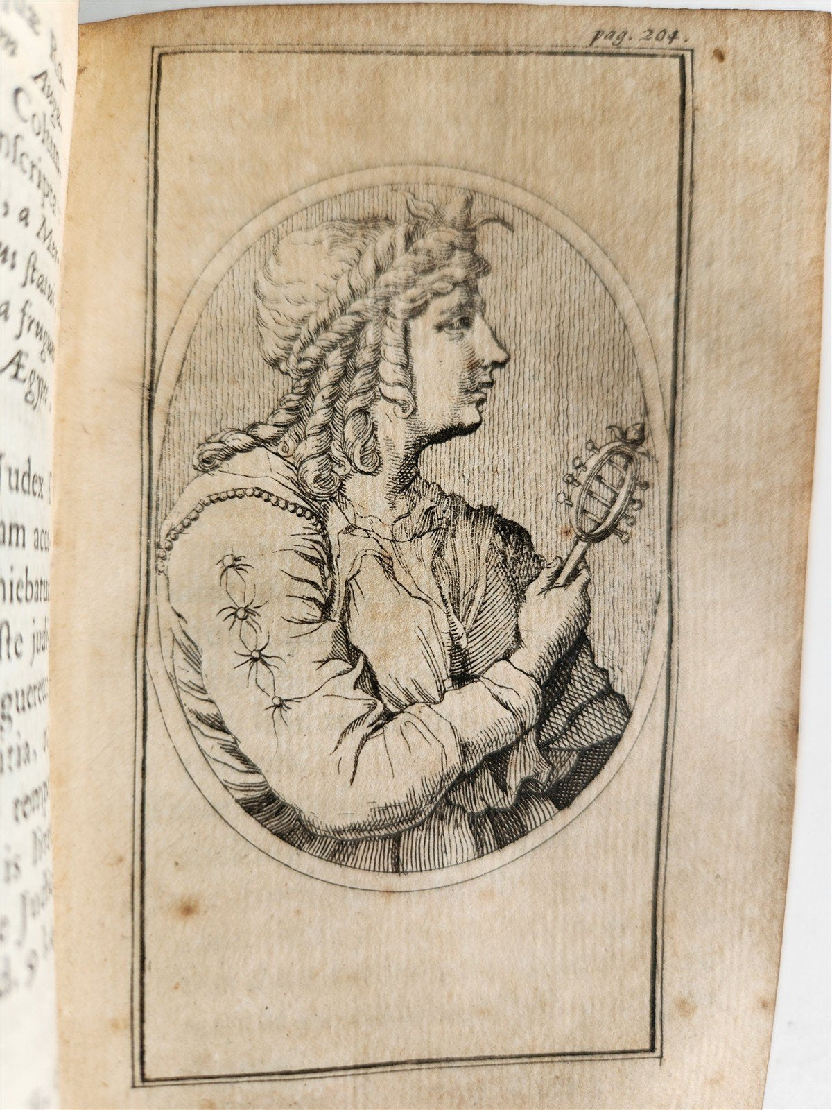 1713 ROMAN ANTIQUITIES antique ILLUSTRATED decorative vellum binding