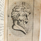 1713 ROMAN ANTIQUITIES antique ILLUSTRATED decorative vellum binding