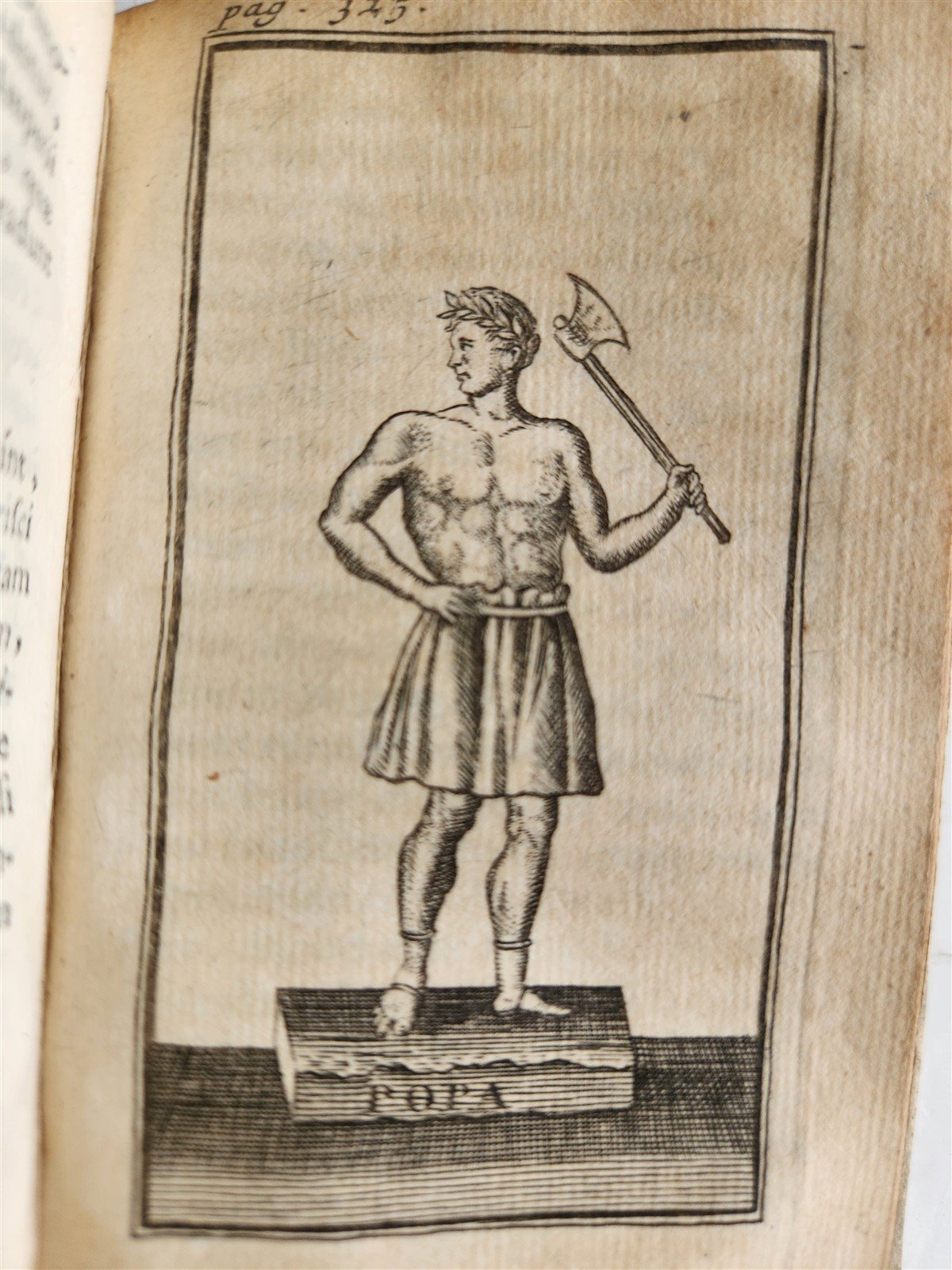 1713 ROMAN ANTIQUITIES antique ILLUSTRATED decorative vellum binding