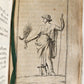 1713 ROMAN ANTIQUITIES antique ILLUSTRATED decorative vellum binding