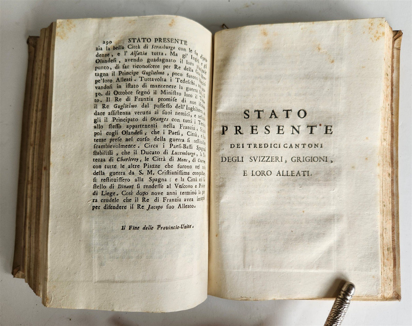 1745 HISTORY of HOLLAND antique ILLUSTRATED w/ & MAP